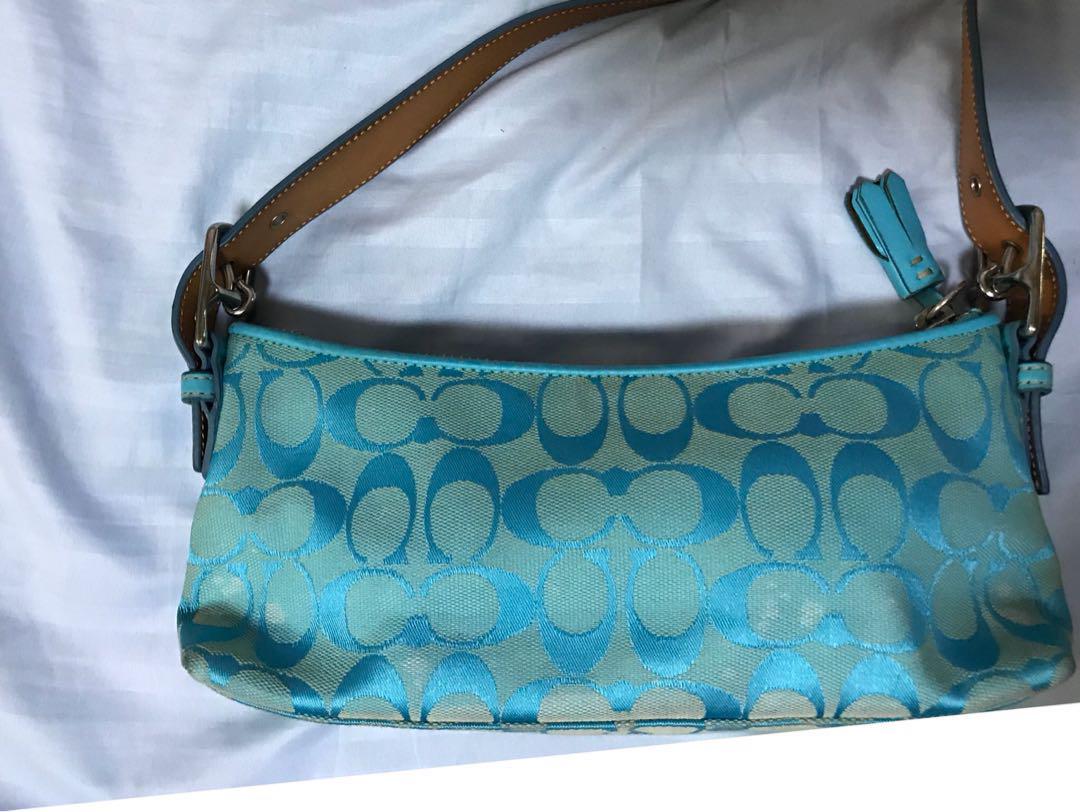 Royal blue coach purse clearance