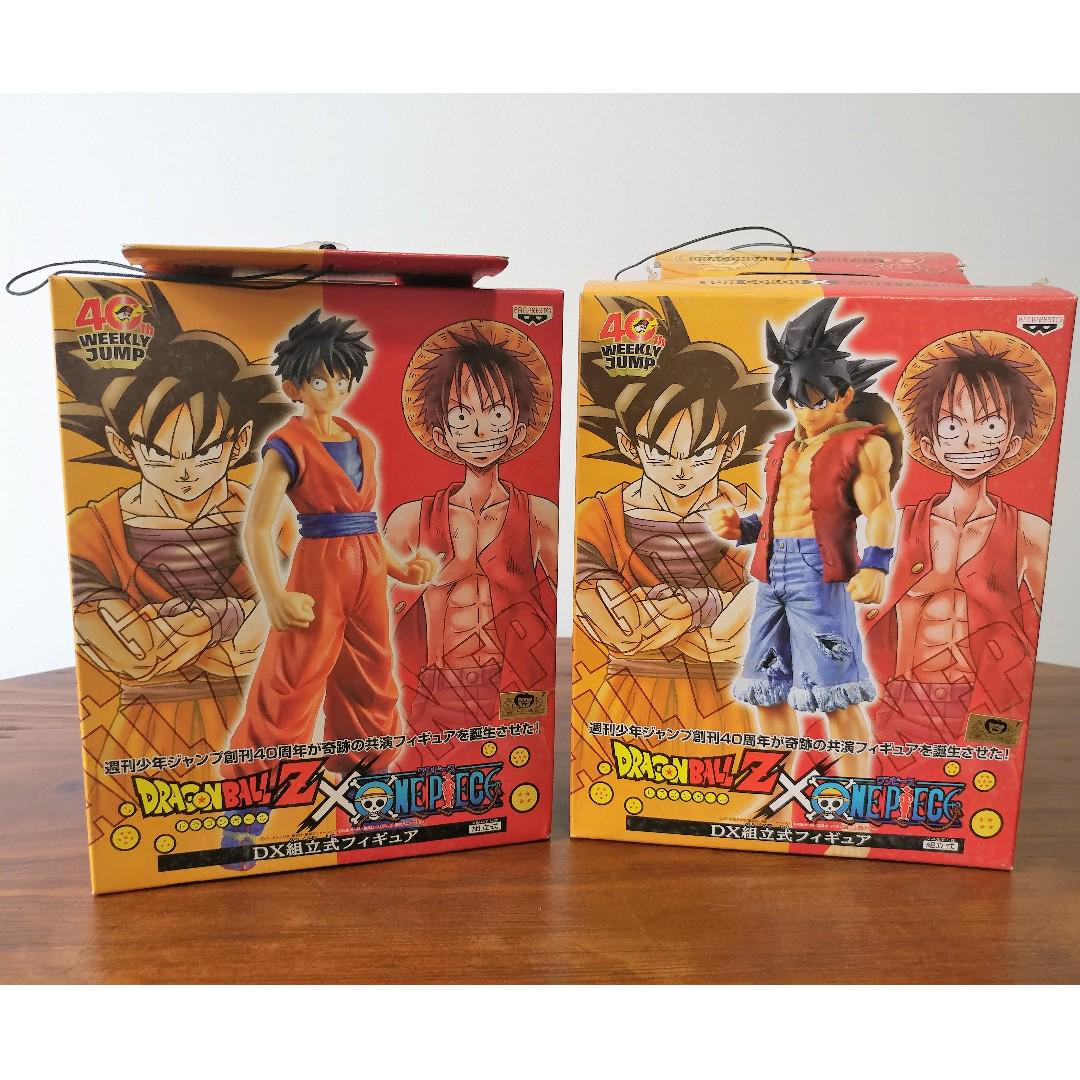 Dragon Ball x One Piece Figure Goku Luffy Japanese manga Limited Edition S12031