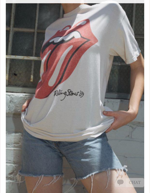 brandy melville rolling stones shirt