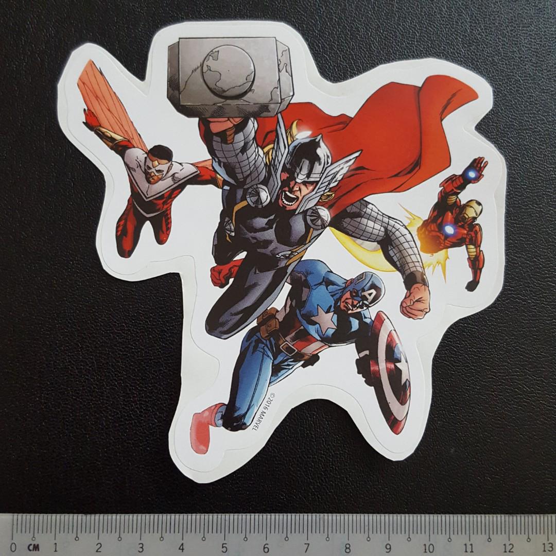 C5 Marvel Founding Avengers Sticker Stickers Books Stationery Stationery On Carousell