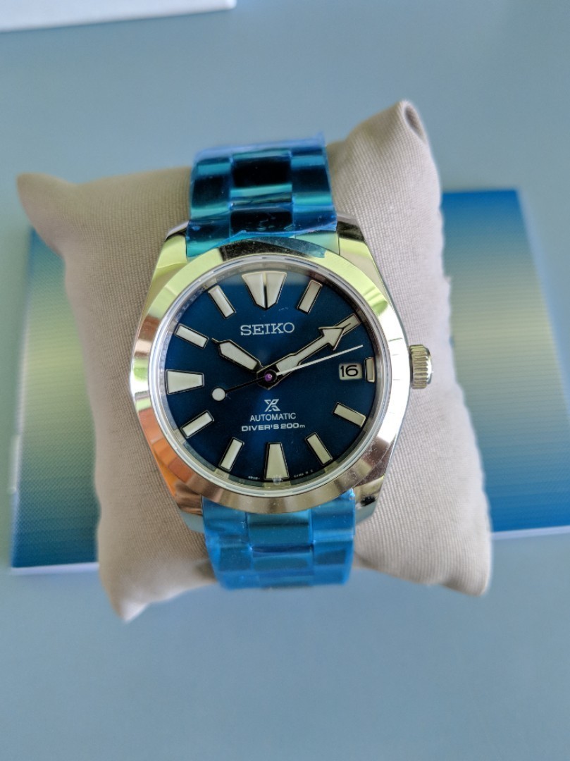 Seiko Samurai explorer blue lagoon SRPB09 mod (Limited edition dial),  Mobile Phones & Gadgets, Wearables & Smart Watches on Carousell