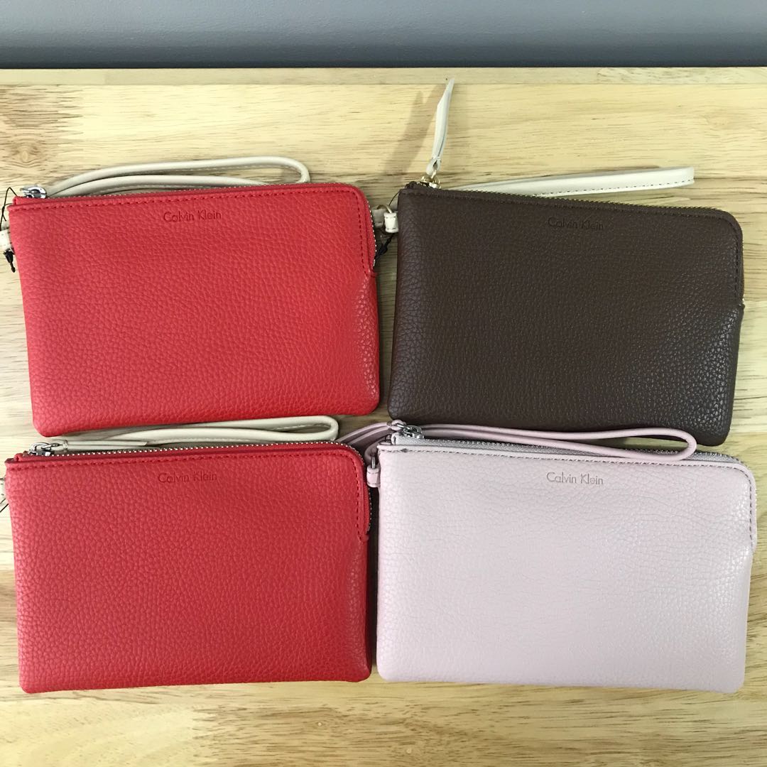 calvin klein wristlet pouch