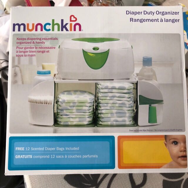 Contenedor De Pañales Jheppbay Munchkin Diaper Duty Organiser Green
