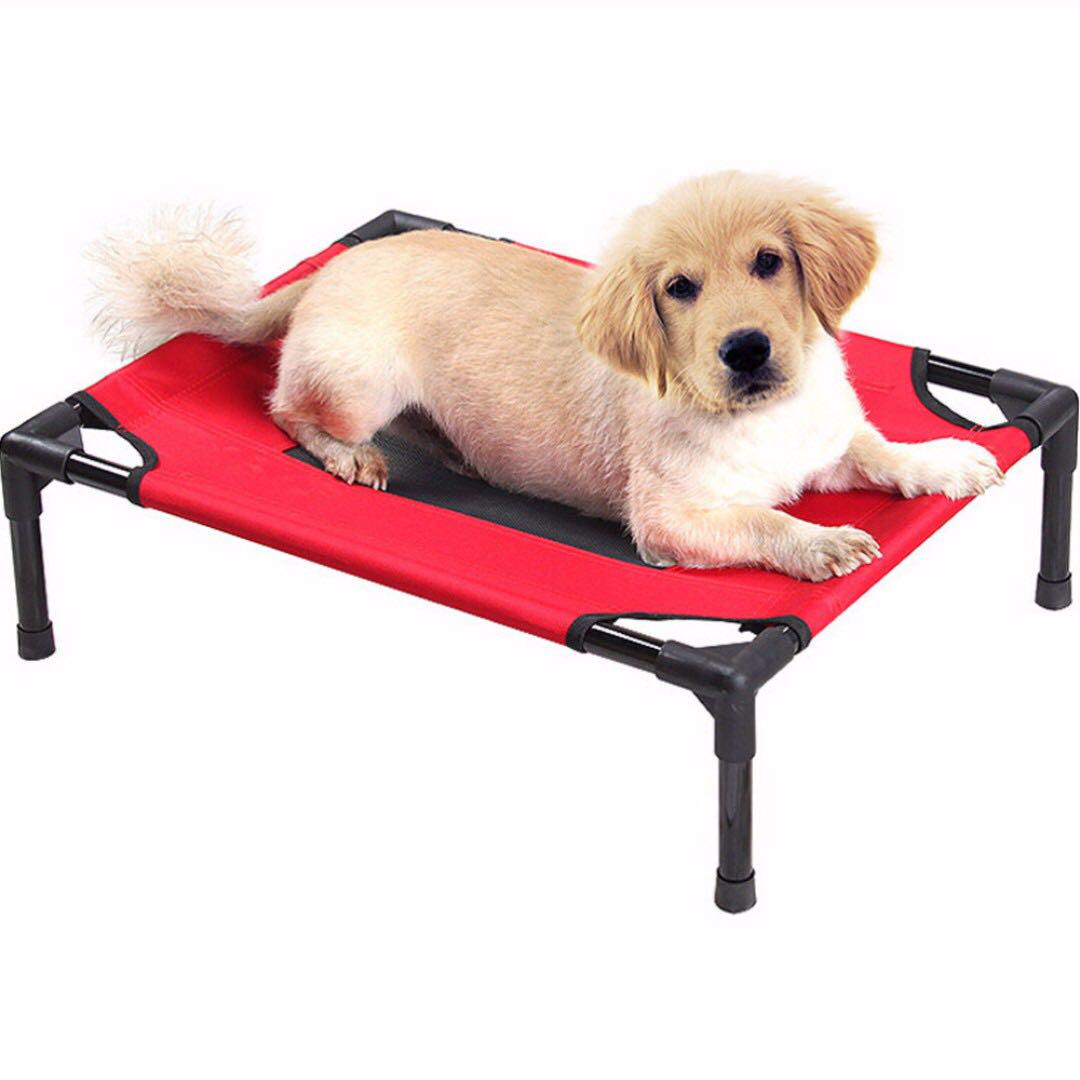 Elevated Pet Cot Bed Frame With Net Dog Cat Puppy Kitten
