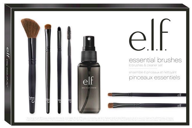 ELF 6 Essential Brushes + Cleaner Set, Beauty & Personal Care, Face ...