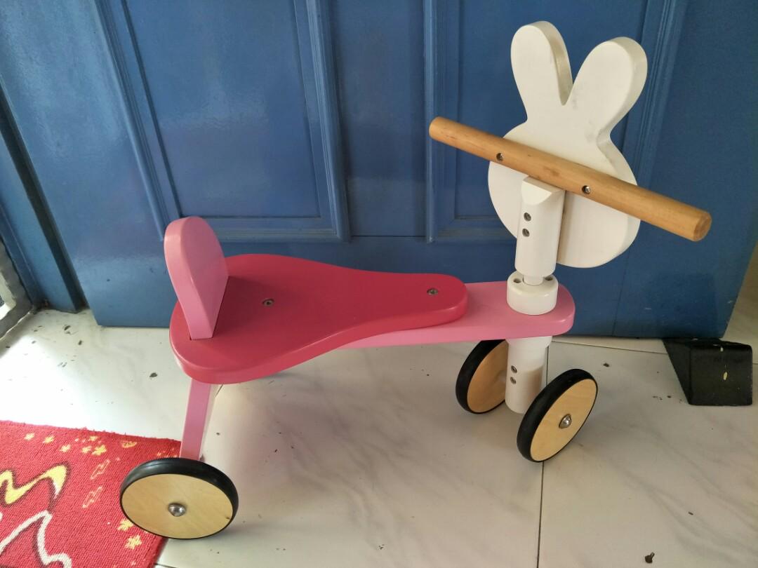 elc wooden bunny trike