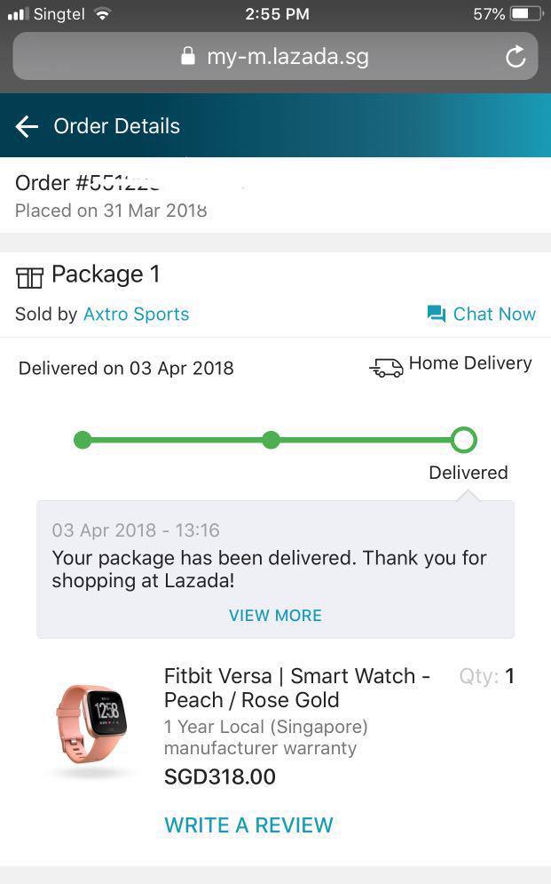 Fitbit Versa Watch Rose Gold Mobile Phones Gadgets Wearables