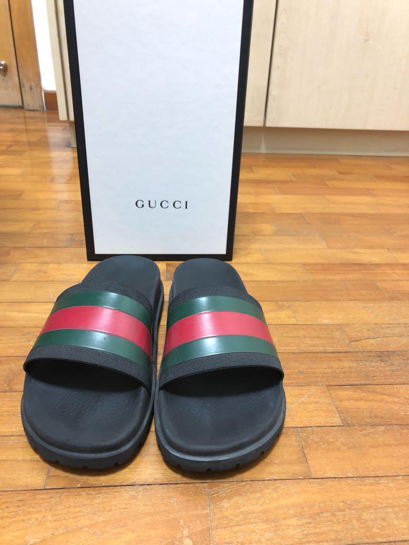 gucci flip flops scratch