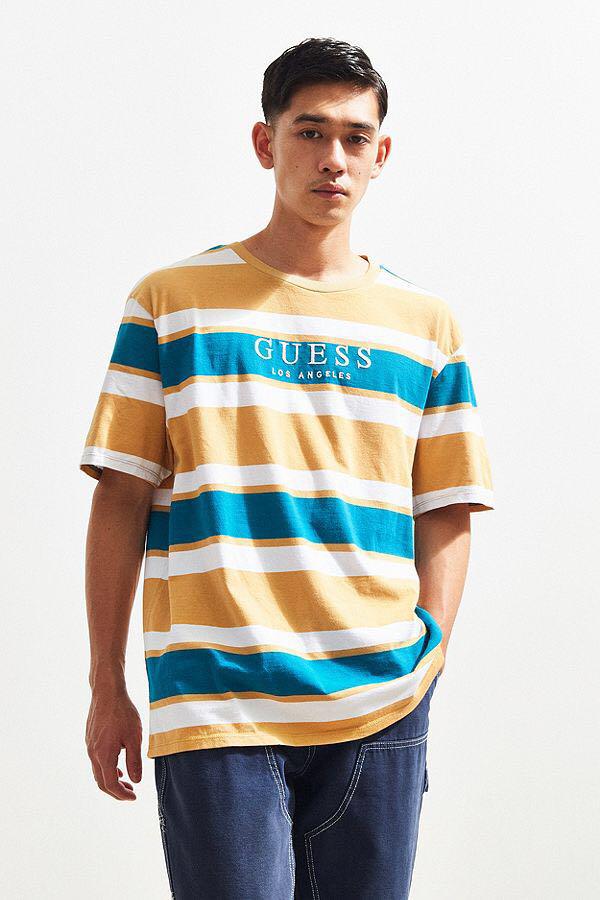 Guess peer striped new arrivals tee