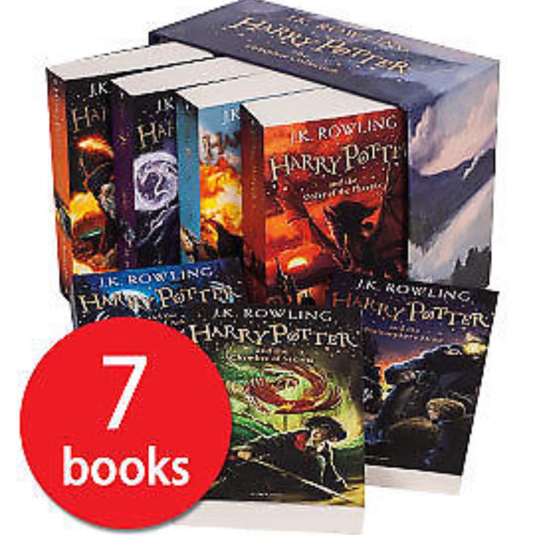 Harry Potter Complete Collection Paperback Box Set Gift 1 7 Books Books Stationery Fiction On Carousell