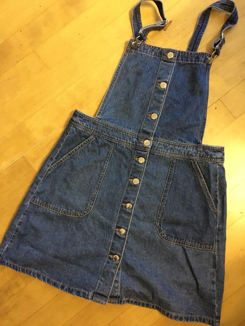 Jean skirt romper Clearance