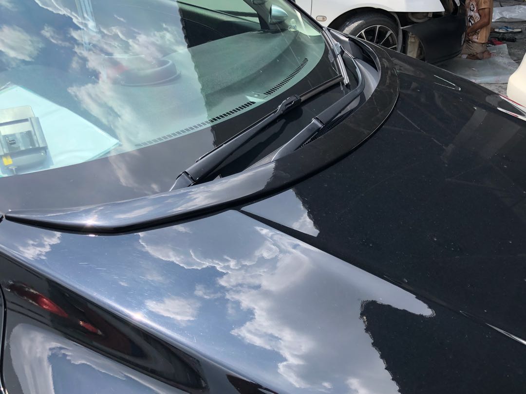 Car bonnet sale spoiler
