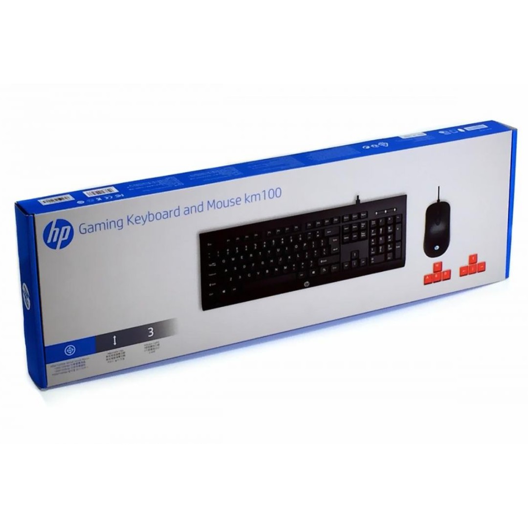 FREE DELIVERY HP KM100 BASIC Gaming Keyboard Mouse Combo KBM