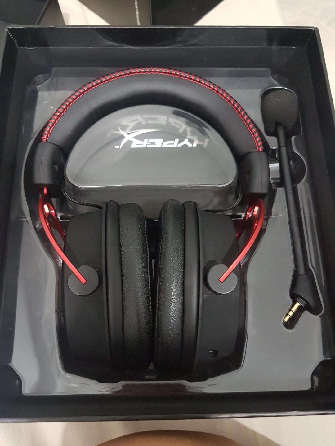 Hyper x cloud alpha (Category: Other Audio Equipment) located in Singapore. Submitted by lesteryew (Listing ID 180856115, Image 1). Description: Used it for 3 month Condition 9/10 no damage nor scratch. Well taking care of Will provide personal warranty for 4 days.(as i do not have the receipt anymore) To Confirm the headphone is full function and no flaw Selling due to upgrade headphone Collection at tampines area only.