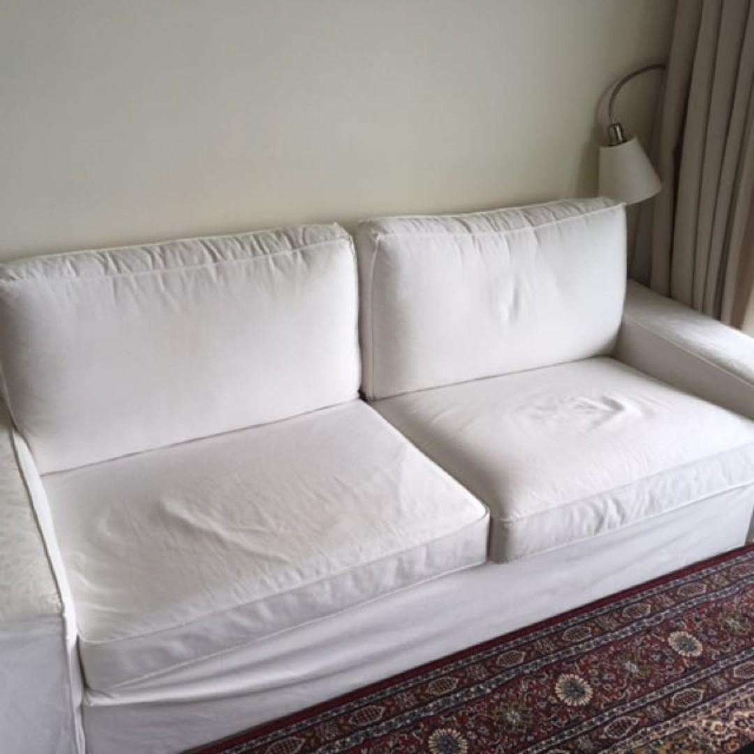 Ikea Kivik 3 Seaters White Furniture Sofas On Carousell
