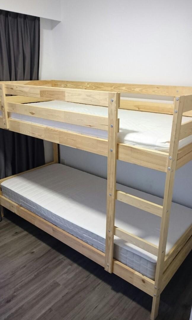 Ikea Mydal Bunk Bed Frame With Mattress, Ikea Mydal Bunk Bed