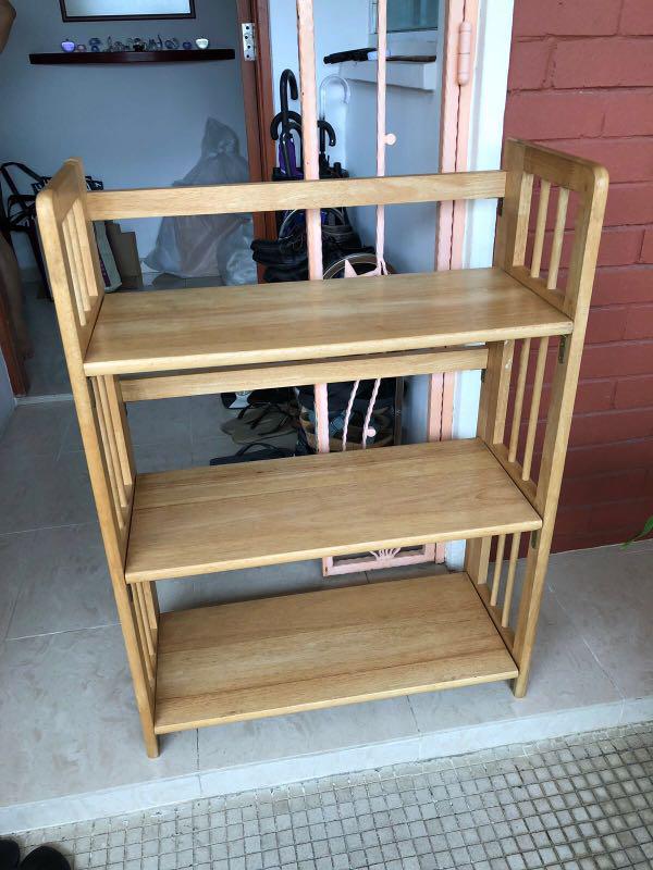 Ikea Wooden Shelf, Furniture, Shelves & Drawers on Carousell