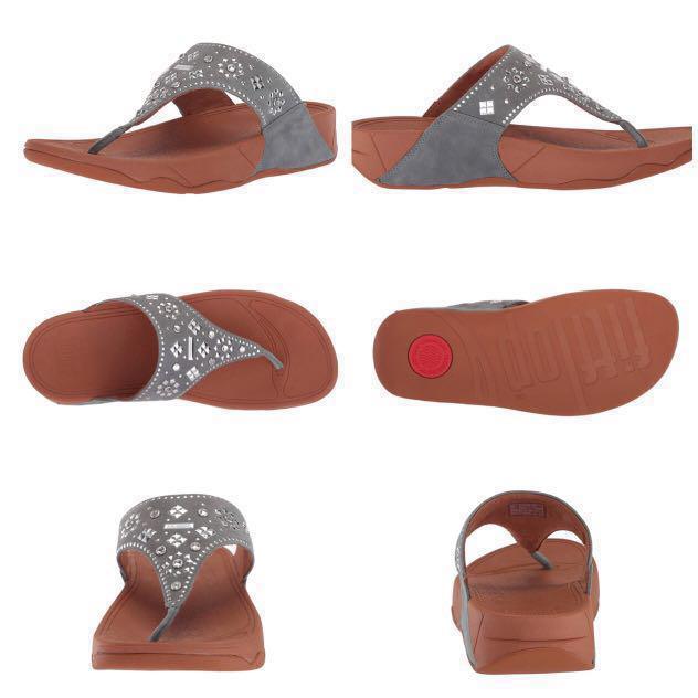IN STOCK FitFlop Lulu Aztek Stud Toe Thong Suede Sandal Dove Blue EU 37 US Women s Size 6 Updated Actual Pictures 1 Pair only Women s Fashion Footwear Flipflops and Slides on Carousell