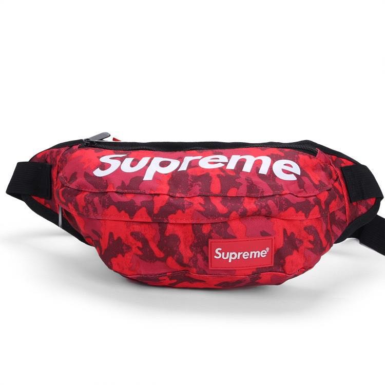 red camo supreme fanny pack