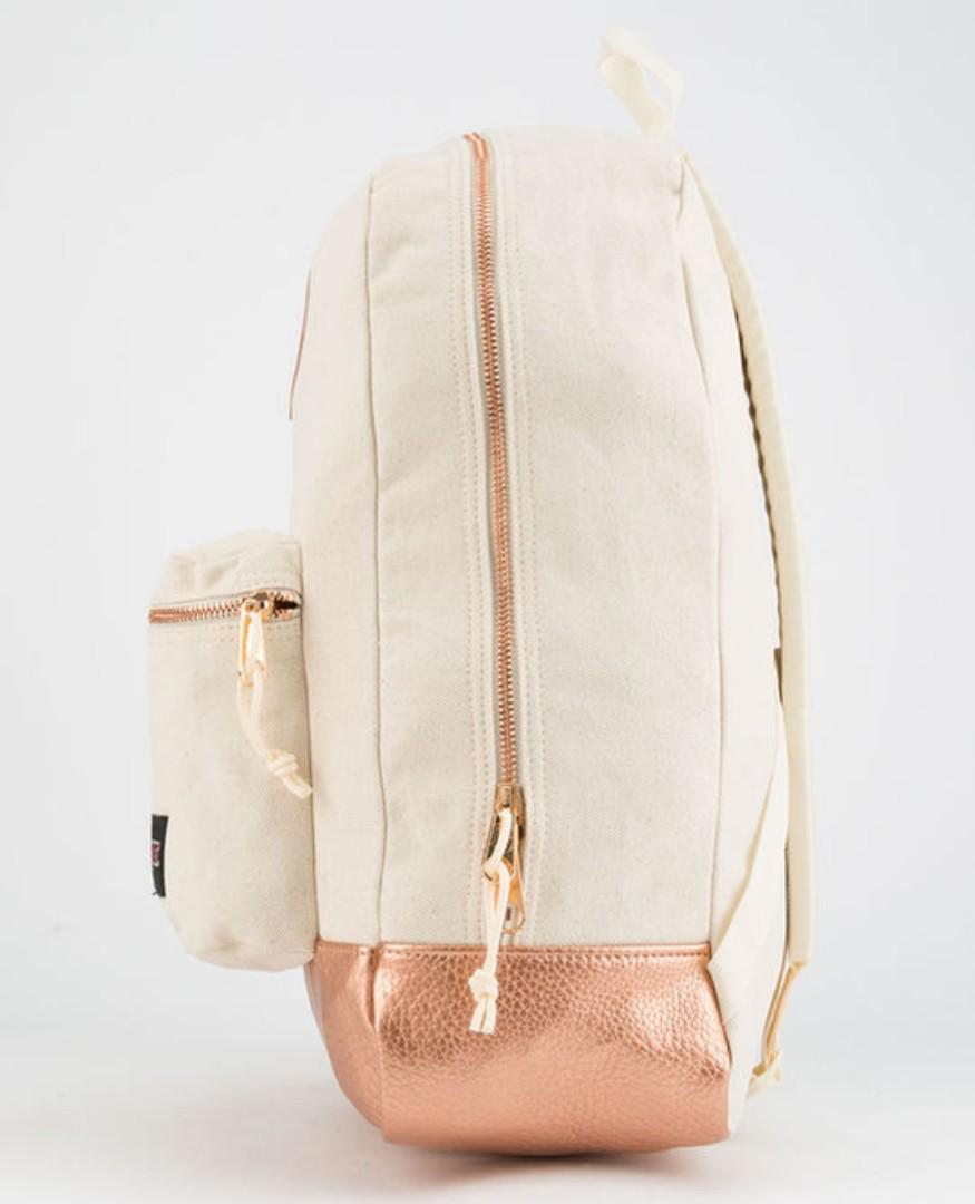 jansport super fx rose gold backpack Women s Fashion Bags Wallets Backpacks on Carousell