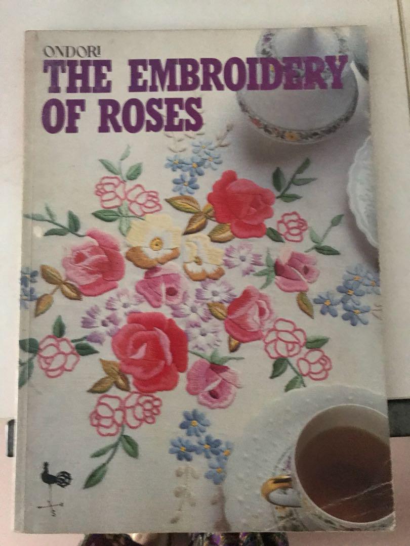 Japanese Ondori Embroidery Of Rose English Books - 