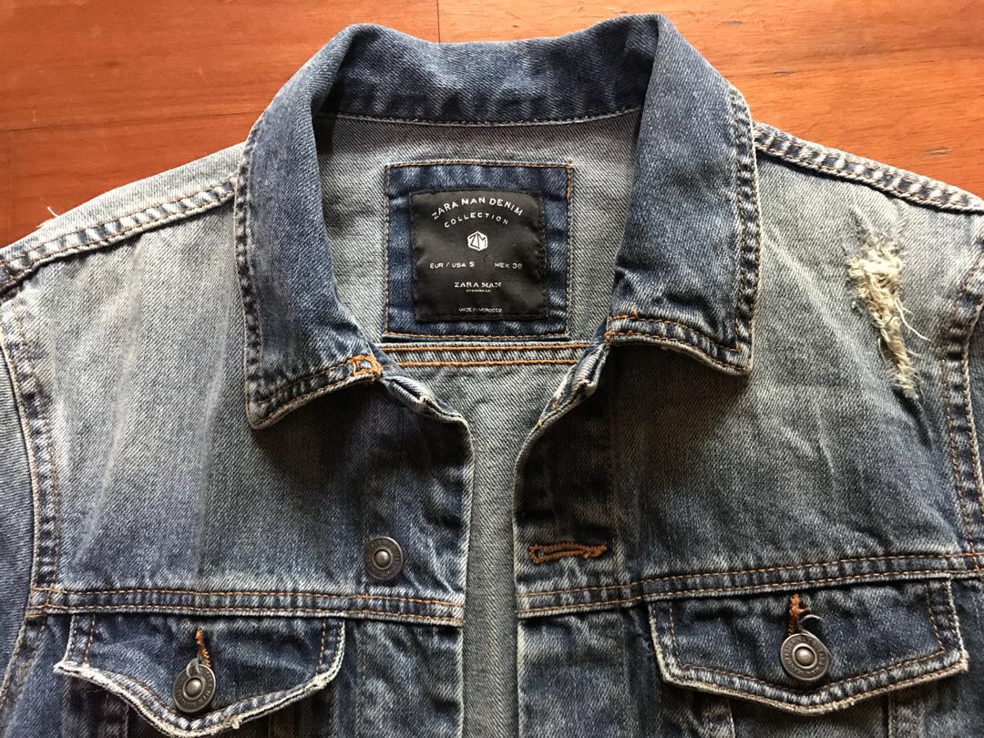 Jaket online jeans zara