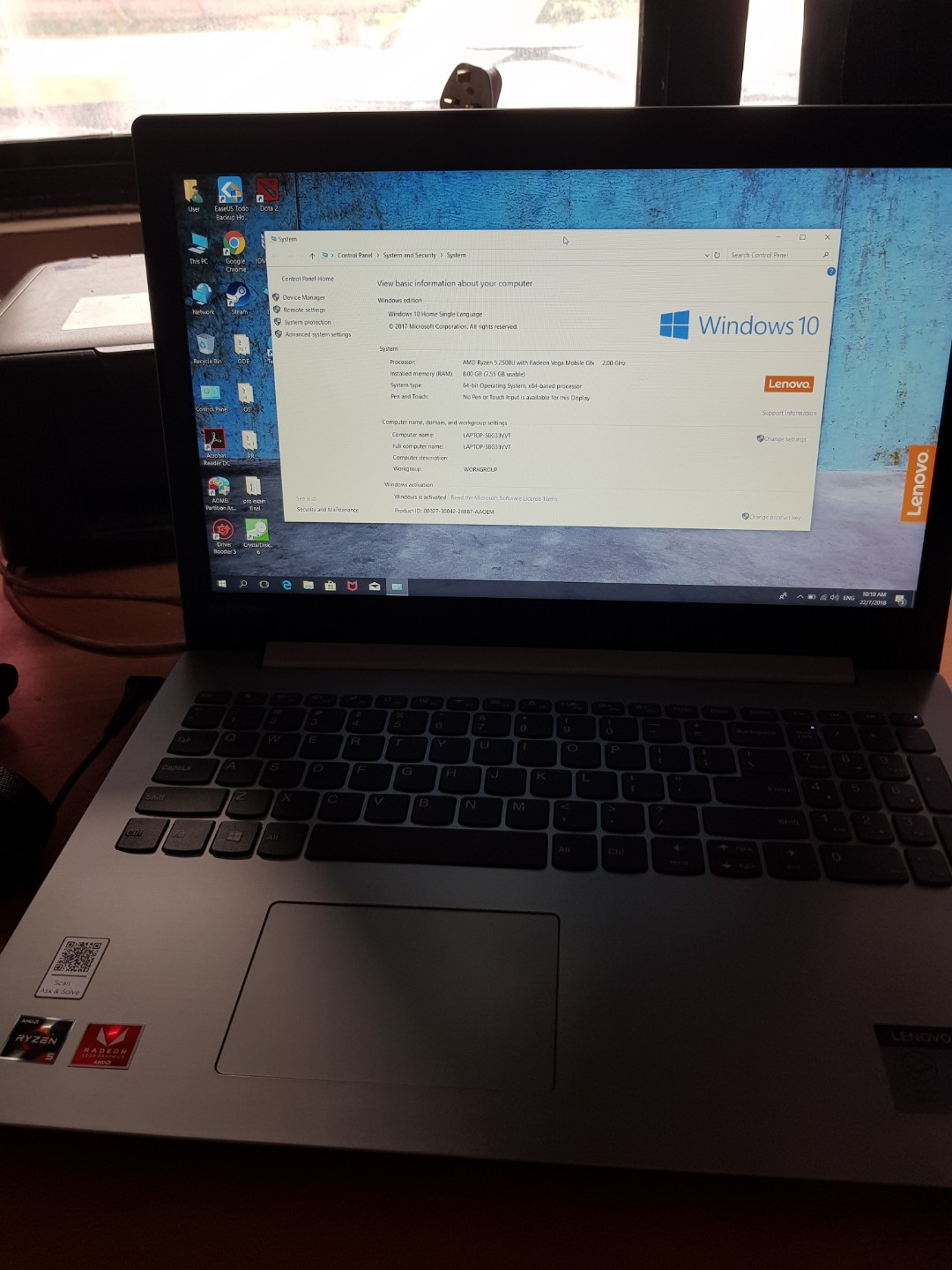 Lenovo Ideapad 330 Ryzen 5 2500u Electronics Computers On Carousell