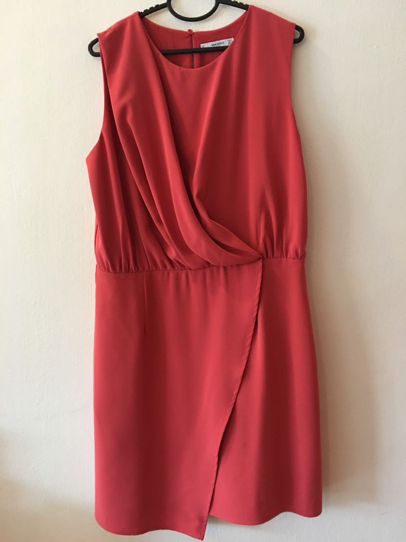 mango coral dress