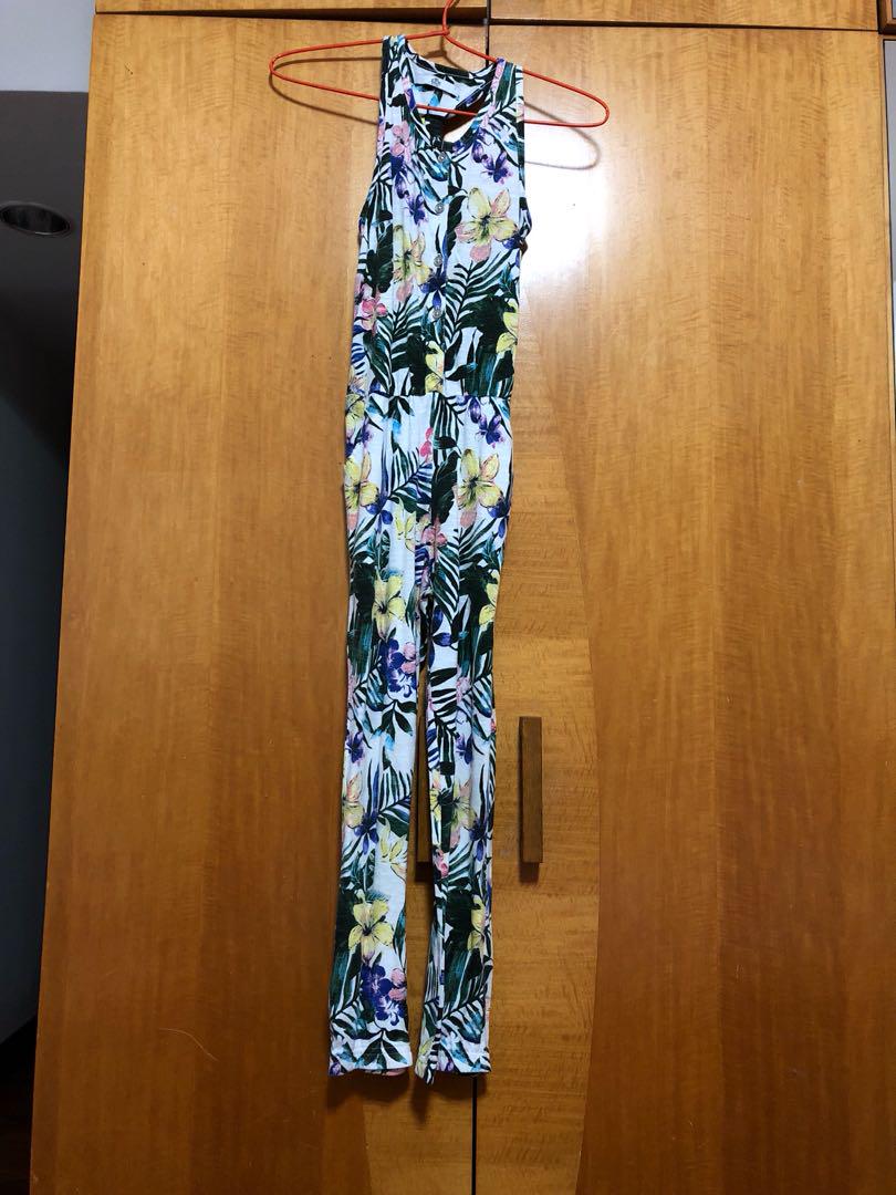 marks and spencer floral jumpsuit
