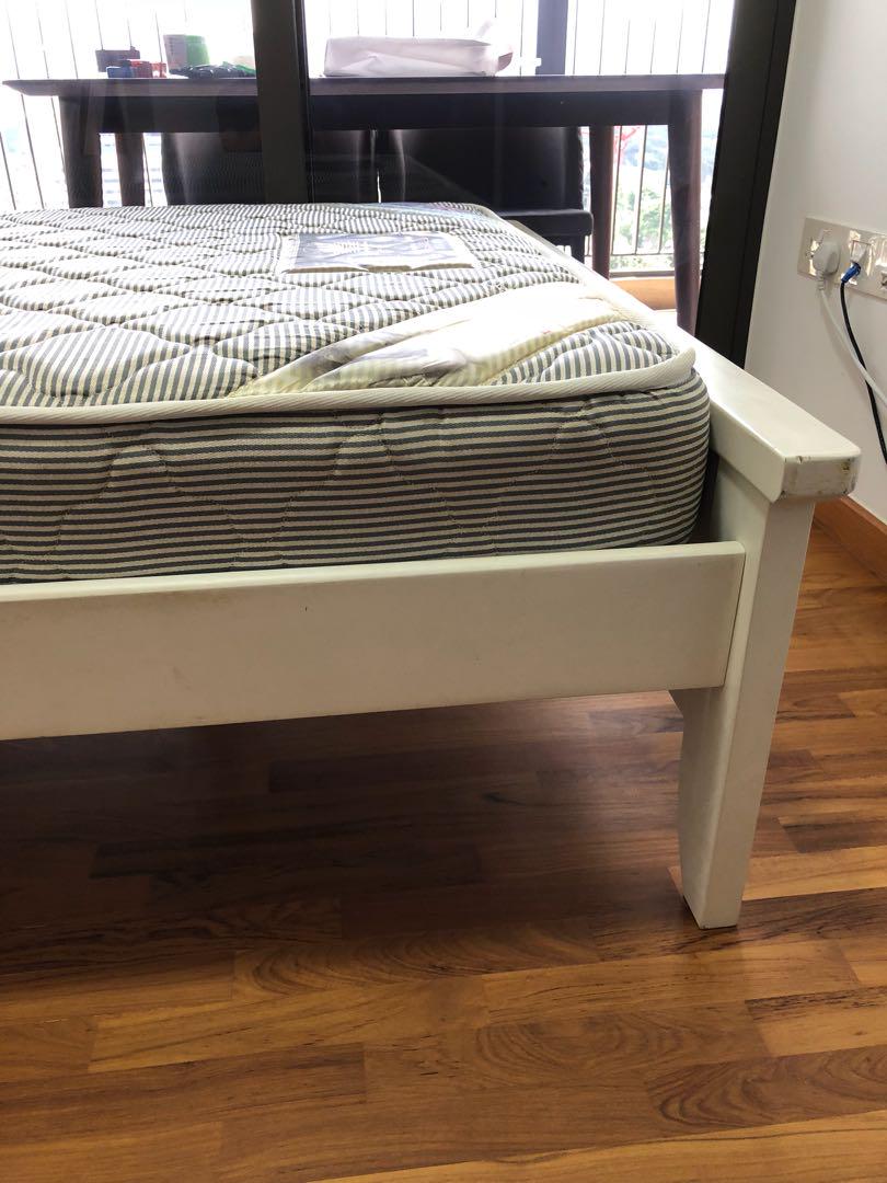 Maxcoil bed mattress + bed frame, Furniture & Home Living, Furniture