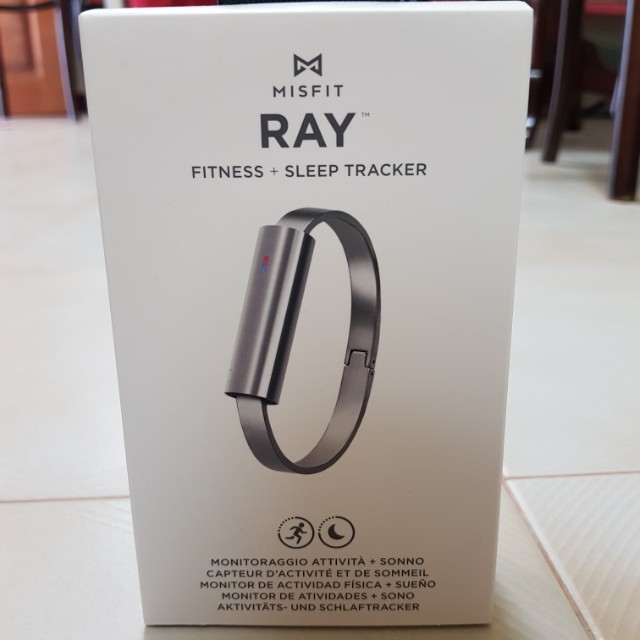 BNIB Misfit Ray Sleek Silver Bangle Style Fitness Tracker