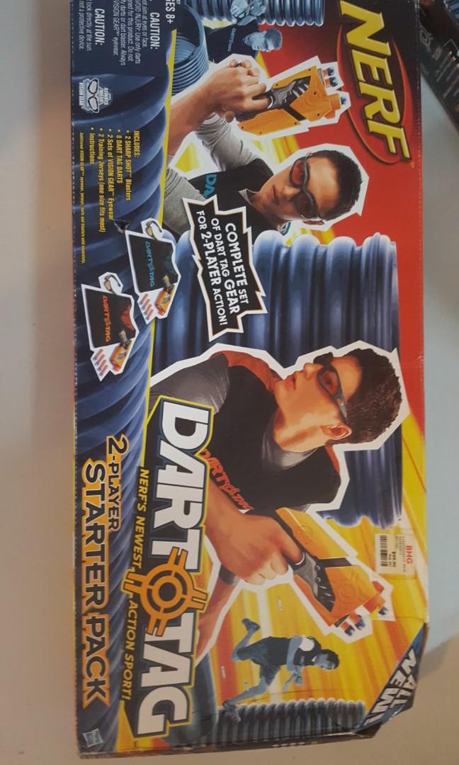 NERF Hasbro Dart Tag 2 Player Gear Starter Pack Complete Set 