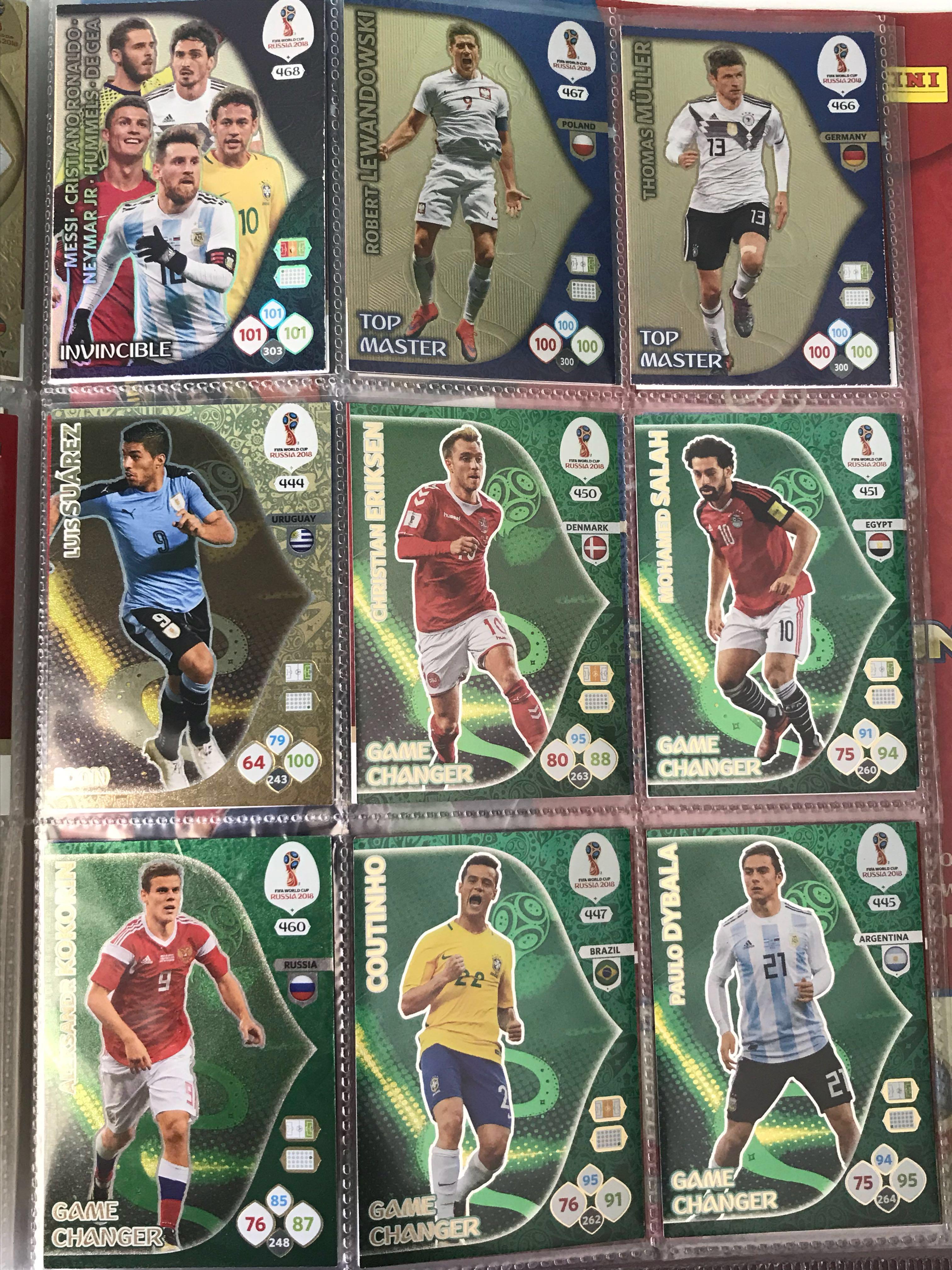 Panini Adrenalyn XL FIFA World Cup 2018 Russia FULL album + Suárez LE (469  card) 