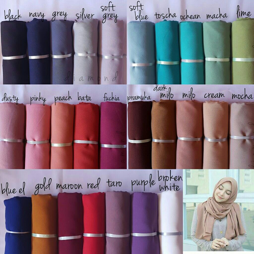 20+ Ide Pashmina Diamond Dark Milo The Journey