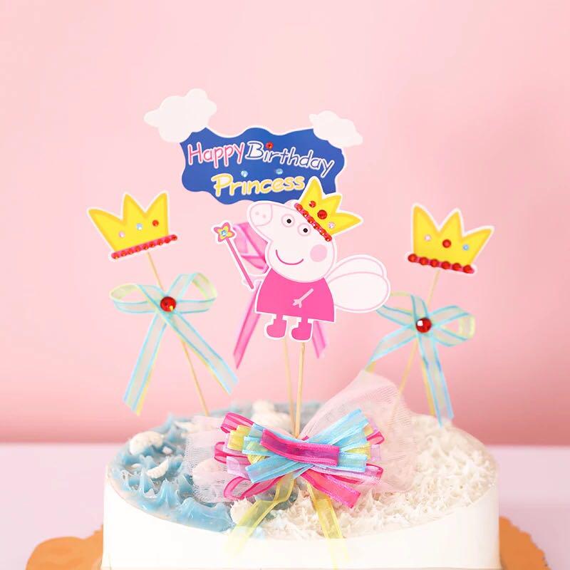 Peppa Pig Birthday Cake Topper Babies Kids Toys Walkers On