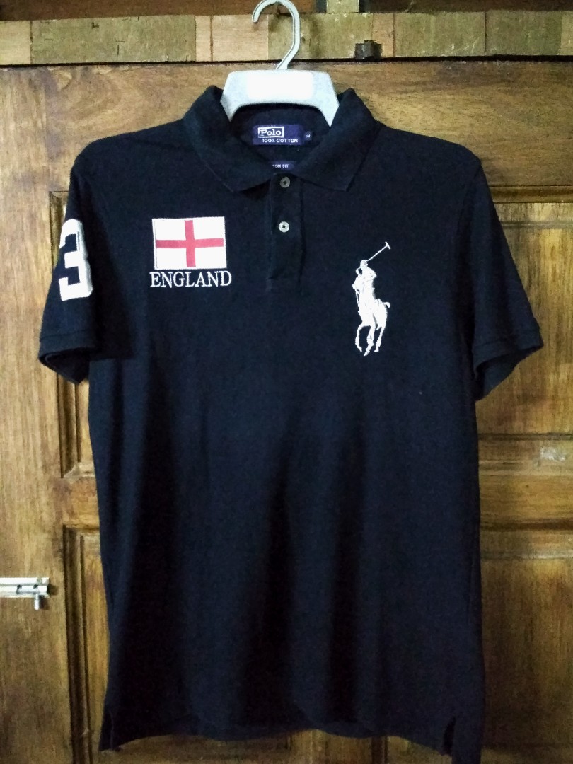 Polo Ralph Lauren England shirt M, Men's Fashion, Tops & Sets, Tshirts & Polo  Shirts on Carousell