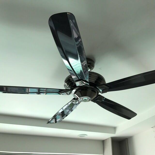 Powerful Ceiling Fan Acrylic Blades With Installation Furniture