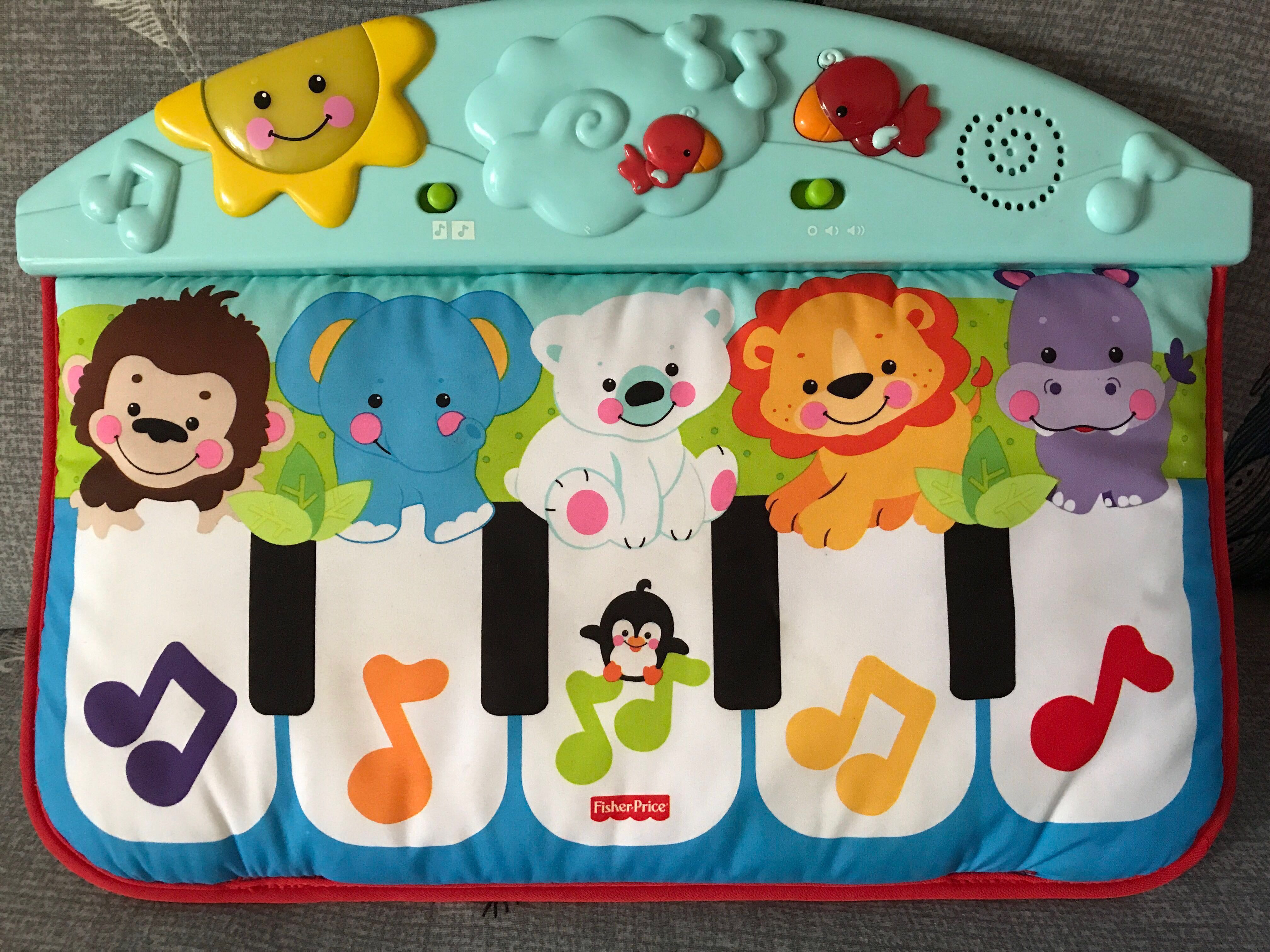 crib piano toy by fisher price