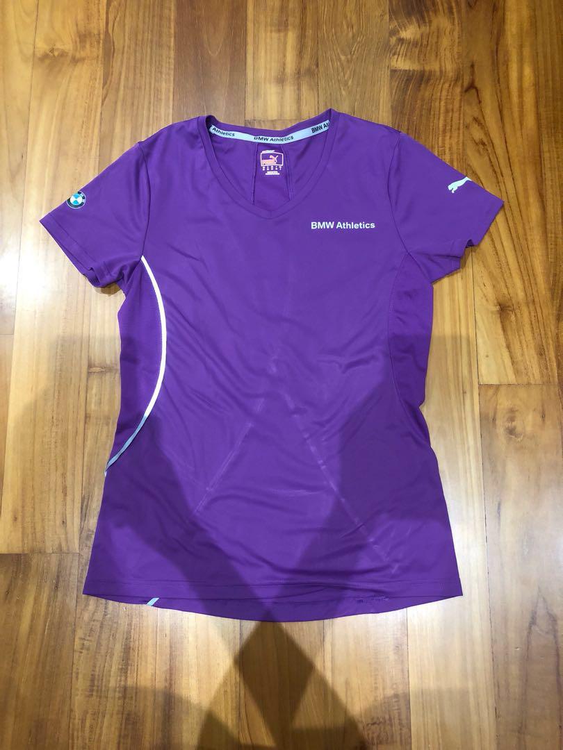 puma bmw t shirt violet
