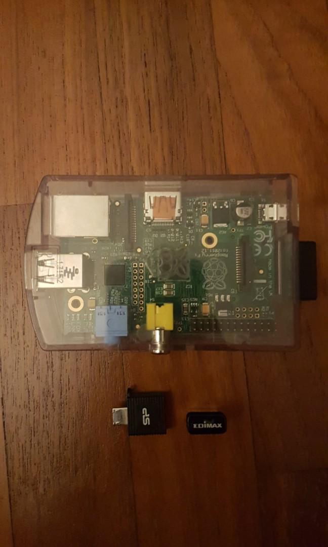 Raspberry PI + Wifi Adapter + Micro to USB + Transparent case ...