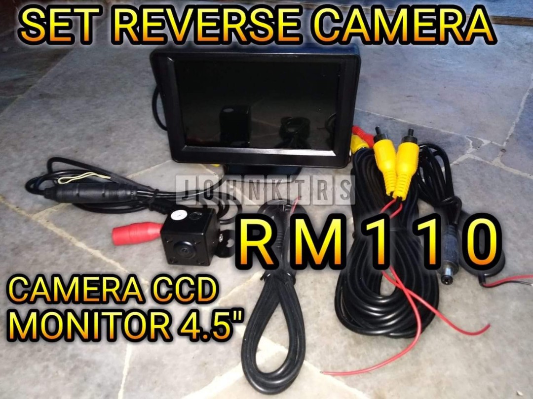 REVERSE CAMERA SIAP MONITOR DAN WIRING, Auto Accessories on Carousell