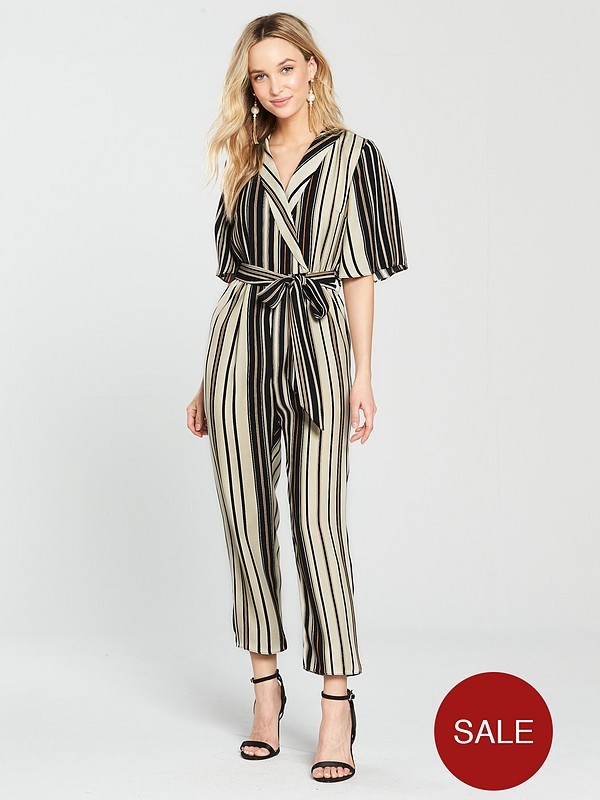 River Island Striped Jumpsuit