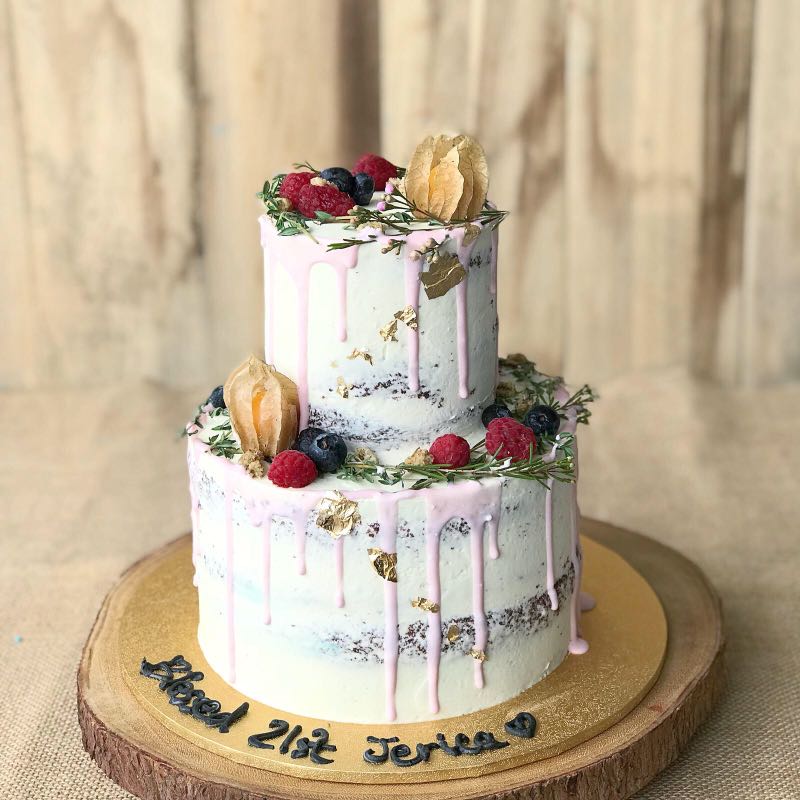 Rustic Cake 21st Birthday Cake Elegant Classy Customised Cake