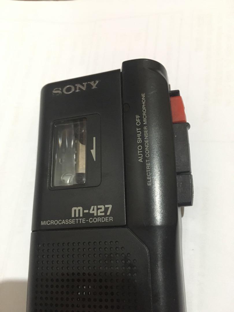 Sony M427 Microcassettecorder, Audio, Portable Music Players on Carousell
