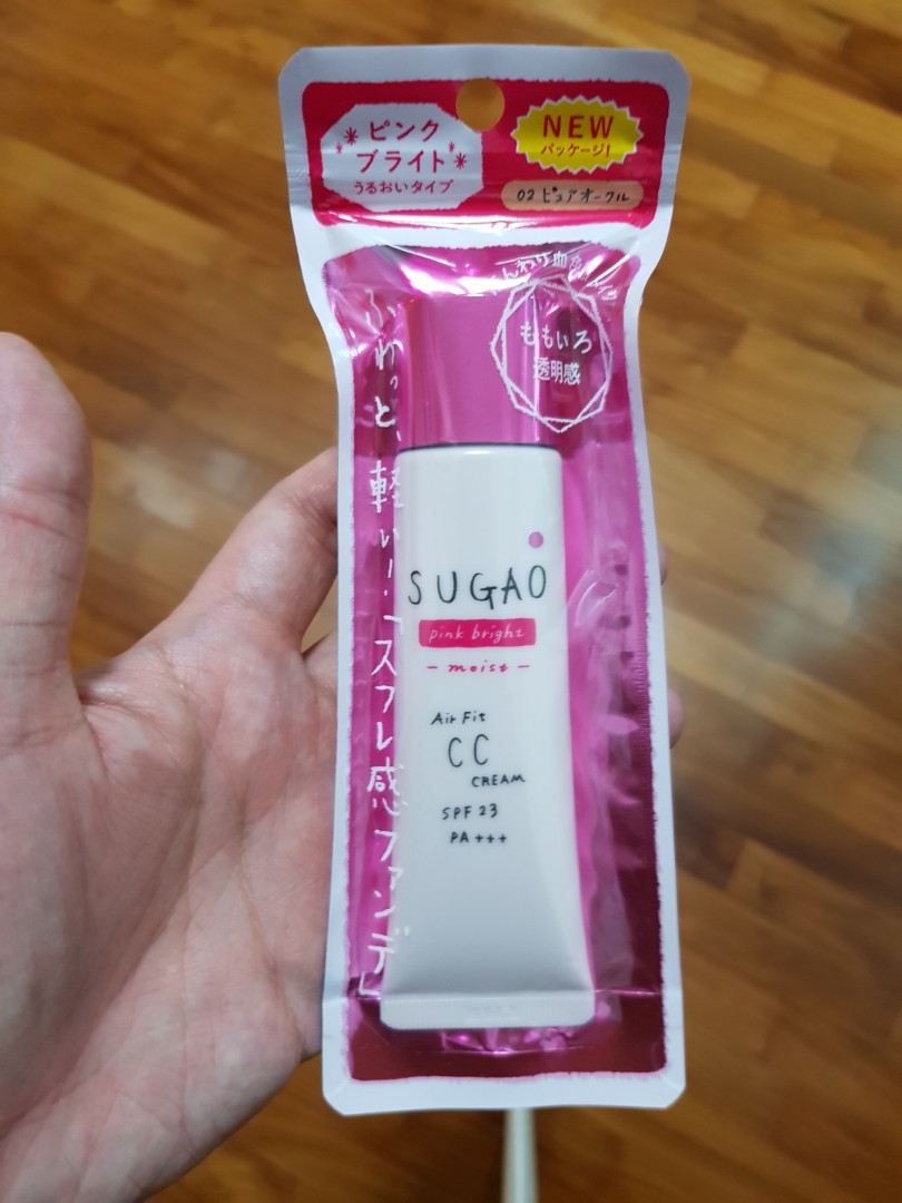 Sugao Air Fit Cc Cream Bright Pink Moist Spf 23 Pa Health Beauty Makeup On Carousell