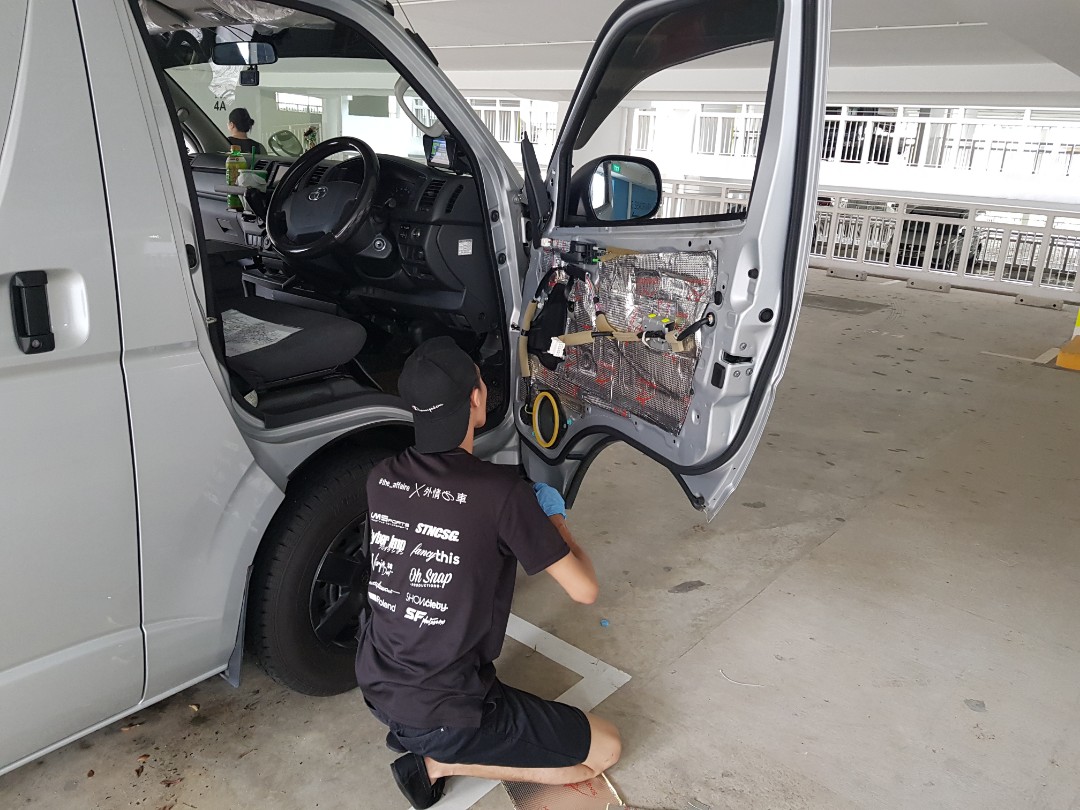 Toyota Hiace Door Sound Proof, Car Accessories, Accessories on Carousell