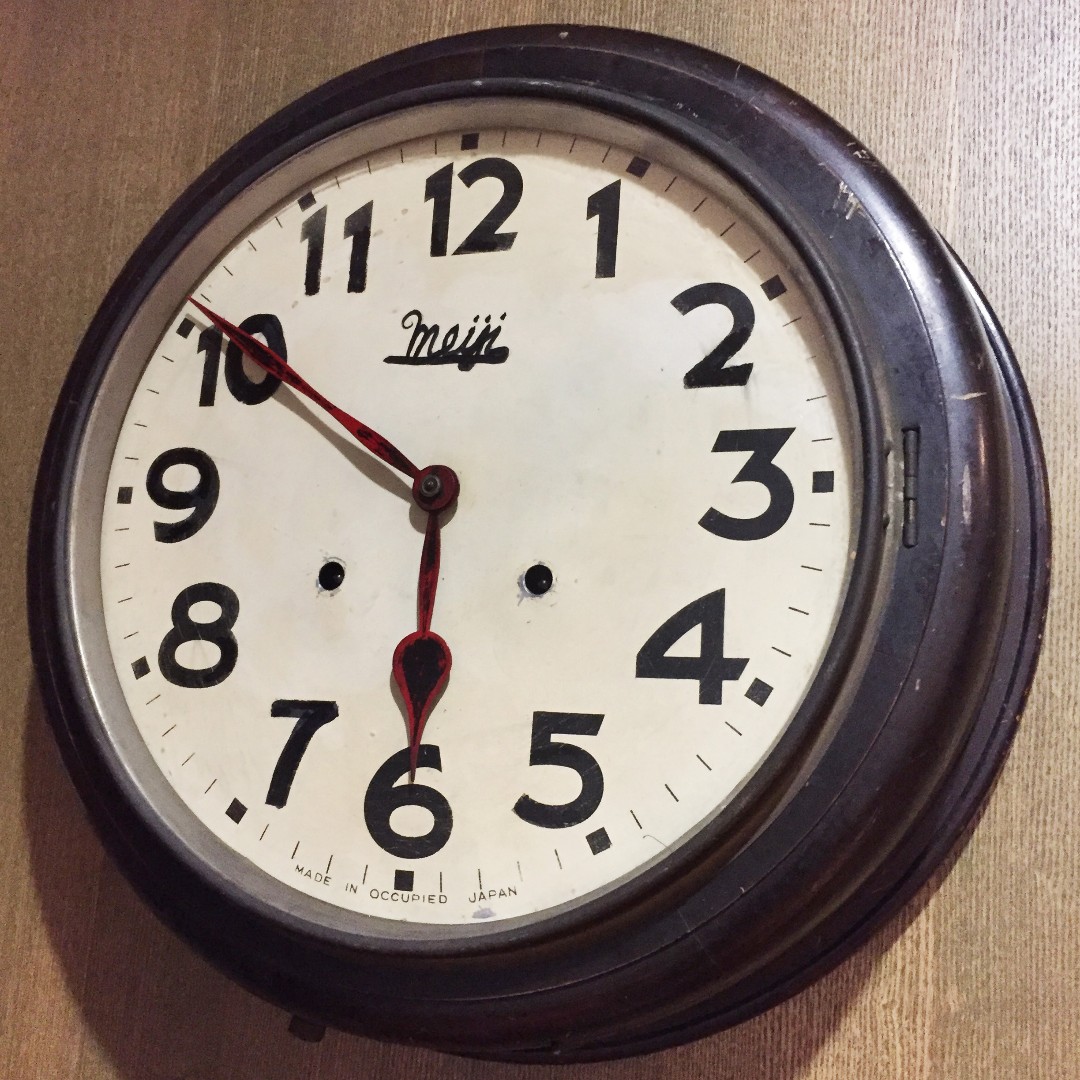 Vintage Japan Made Meiji Mechanical Pendulum Wall Clock Vintage Japan Made Meiji Mechanical Pendulum Wall Clock