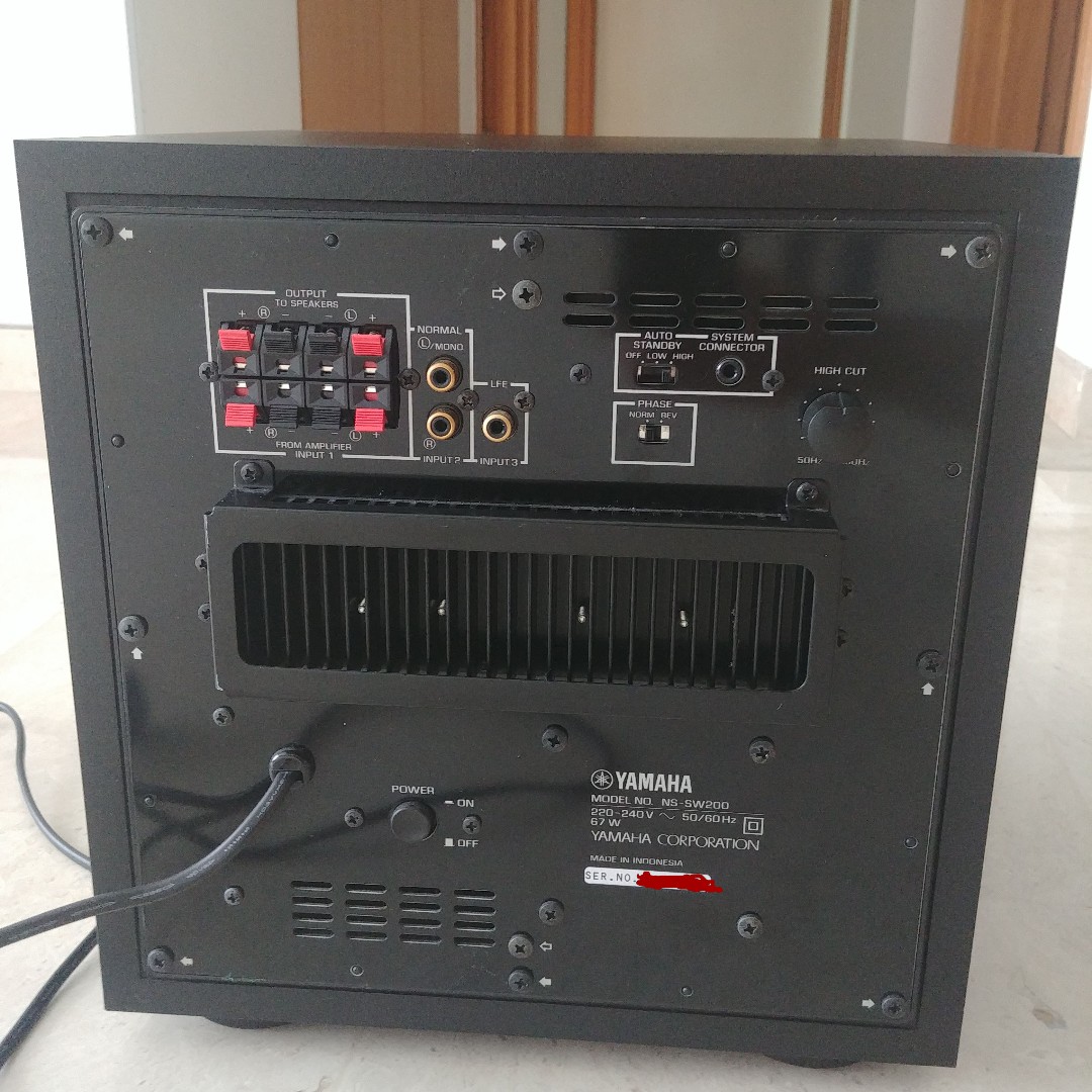 Yamaha NSSW200 Subwoofer, Audio, Soundbars, Speakers & Amplifiers on