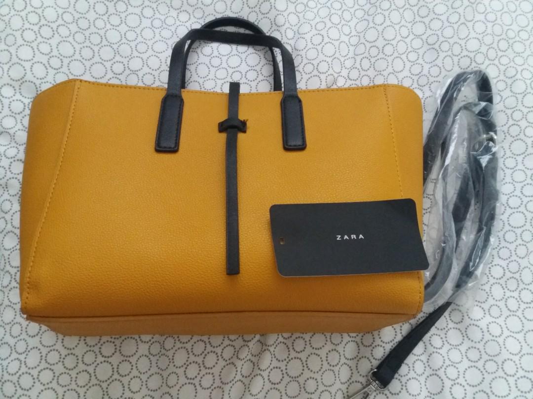Zara yellow mustard bag Brand New Women s Fashion Bags Wallets Cross body Bags on Carousell