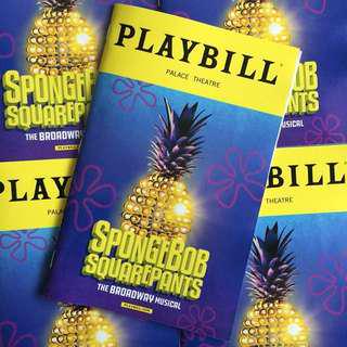 SPONGEBOB SQUAREPANTS the Broadway Musical Playbill